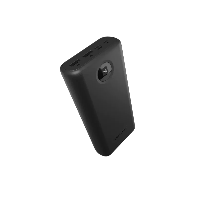 Powerology Quick Charge Power Bank 30000Mah Pd 45W With Type-C To C Cable | Signals Electronics Powerology Quick Charge Power Bank 30000mAh PD 45W with Type-C to C Cable