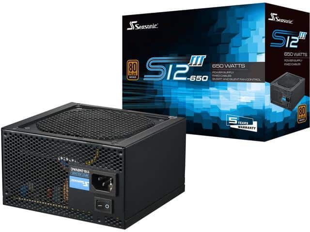 Seasonic S12Iii 650 650W | Signals Electronics Seasonic S12III 650 650W - الصورة 2