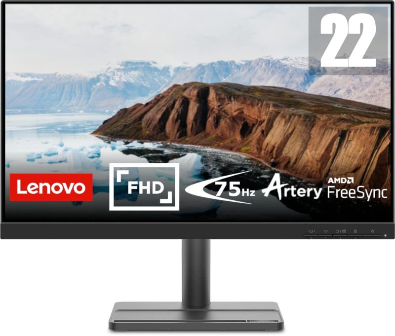 Lenovo L22E-30 21.5&Quot; Led Monitor Full Hd 75Hz Hdmi &Amp; Vga Freesync | Signals Electronics Lenovo L22e-30 21.5" LED Monitor Full HD 75Hz HDMI & VGA FreeSync - الصورة 2