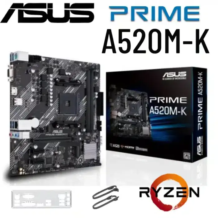 Asus PRIME A520M-K AMD A520 AM4 Micro ATX 2 DDR4 VGA HDMI M.2