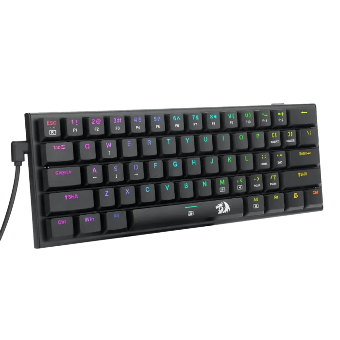 Redragon K614 Anivia 60% Ultra Thin Mechanical RGB Linear Red Switches w/ Double-Shot Keycaps
