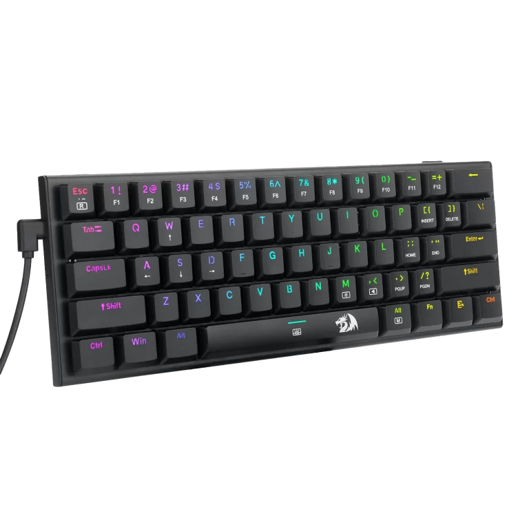 Redragon K614 Anivia 60% Ultra Thin Mechanical Rgb Linear Red Switches W/ Double-Shot Keycaps | Signals Electronics Redragon K614 Anivia 60% Ultra Thin Mechanical RGB Linear Red Switches w/ Double-Shot Keycaps