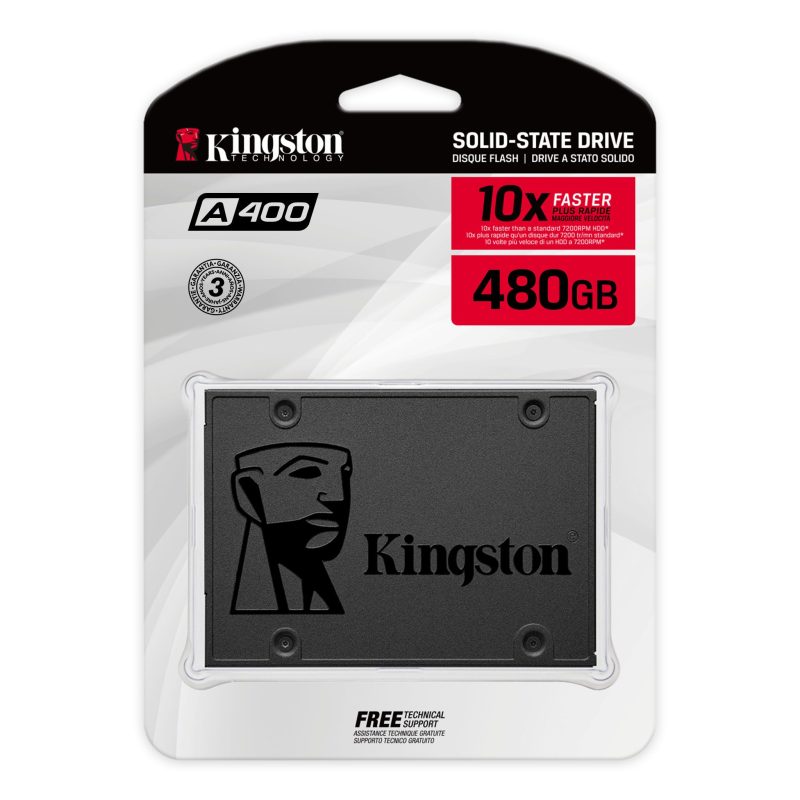 Kingston A400 480Gb Sata Iii Solid State Drive (Ssd) | Signals Electronics Kingston A400 480GB SATA III Solid State Drive (SSD) - الصورة 2