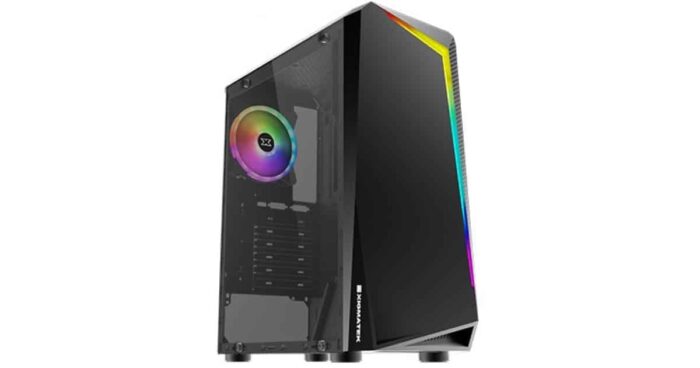 Xigmatek Eros Tempered Glass Frontpanel Rainbow Light Strip | Signals Electronics Xigmatek Eros Tempered Glass Frontpanel Rainbow Light Strip