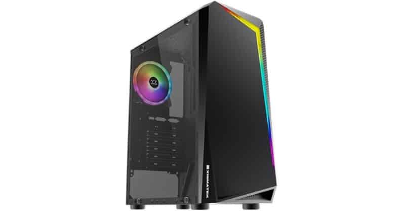 Xigmatek Eros Tempered Glass Frontpanel Rainbow Light Strip | Signals Electronics Xigmatek Eros Tempered Glass Frontpanel Rainbow Light Strip