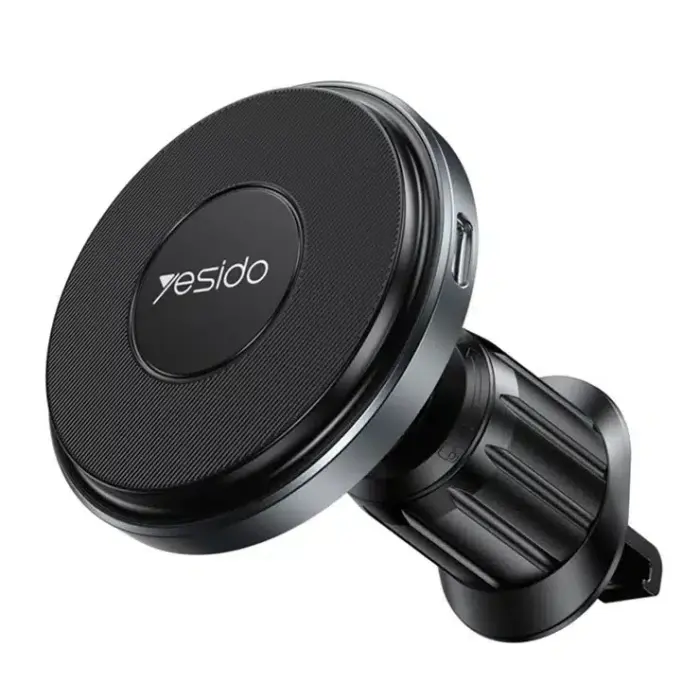 YESIDO C190 Car Magnetic Wireless Charger Air Vent Mount Phone 15W Fast Charging