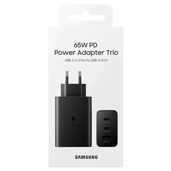 Samsung Trio 65W PD Travel Adapter 2 PIN