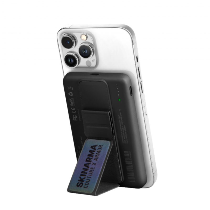 SKINARMA MAGNETIC POWERBANK 5000 MAH 20W USB-C PD WITH SMART GRIP STAND - Image 2