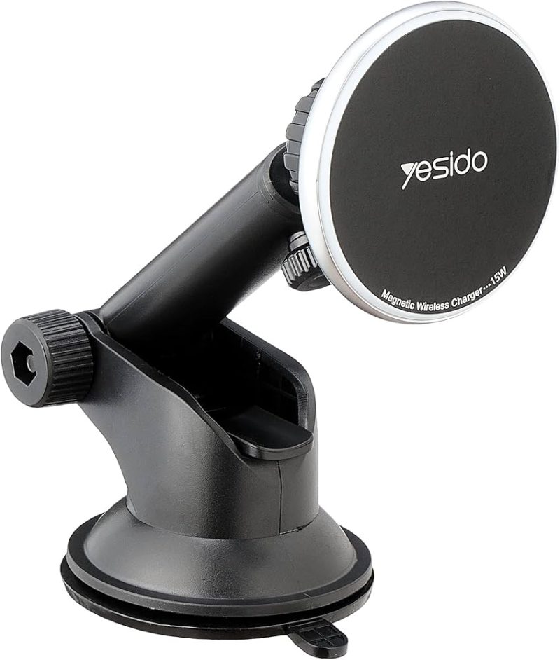Yesido C132 15W Magnetic Wireless Charger Car Holder