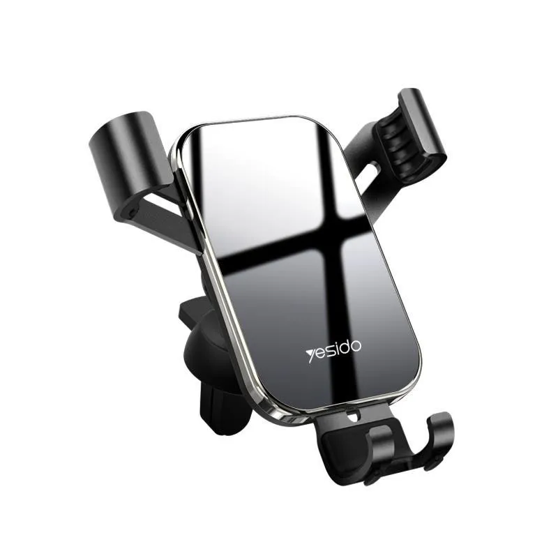 Yesido C87 360 Degree Rotation Glass Car Phone Holder - Black | Signals Electronics Yesido C87 360 Degree Rotation Glass Car Phone Holder - Black
