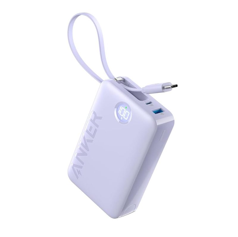 باور بانك أنكر 20000 مللي أمبير 22.5 وات مع منفذ يو إس بي سي مدمج - بنفسجي | Signals Electronics باور بانك أنكر 20000 مللي أمبير 22.5 وات مع منفذ يو إس بي سي مدمج - بنفسجي