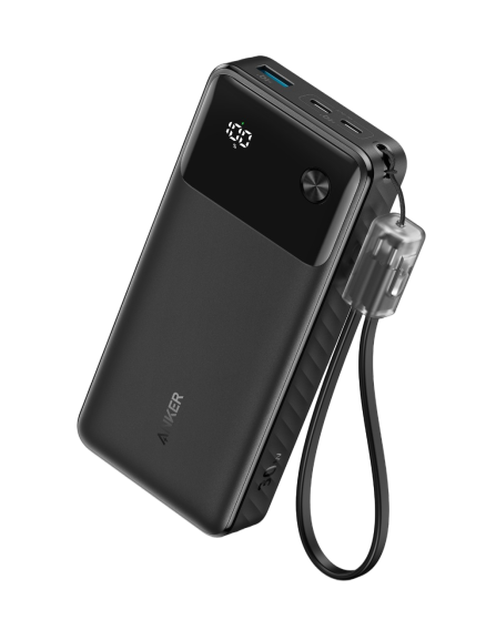 باور بانك 20000 مللي أمبير بقوة 30 وات من أنكر مع كابل يو إس بي سي - أسود &Amp; أبيض | Signals Electronics باور بانك 20000 مللي أمبير بقوة 30 وات من أنكر مع كابل يو إس بي سي - أسود & أبيض