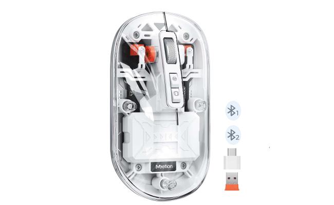 Meetion Btm005 Dual Mode 2.4G Bluetooth &Amp; Wireless Mouse -White | Signals Electronics Meetion BTM005 Dual Mode 2.4G Bluetooth & Wireless Mouse -White