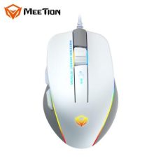 Meetion GM23_2023 RGB USB Gaming Mouse -White & Grey