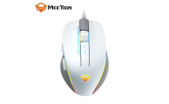 Meetion Gm23_2023 Rgb Usb Gaming Mouse -White &Amp; Grey | Signals Electronics Meetion GM23_2023 RGB USB Gaming Mouse -White & Grey