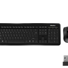 MeeTion MT-C4120 Computer Wireless Keyboard and Mouse Bundle -Black