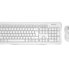 MeeTion MT-C4120 Computer Wireless Keyboard and Mouse Combo Kit -White