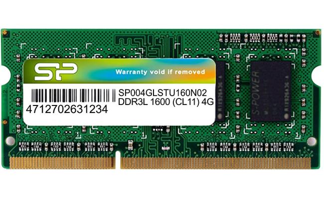 Silicon Power 4GB DDR3L Low Voltage SODIMM-1600 MHz For Laptop
