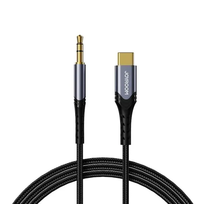 كابل صوت هاي فاي من جوي روم 1 متر تايب سي إلى 3.5 ملم - أسود | Signals Electronics كابل صوت هاي فاي من جوي روم 1 متر تايب سي إلى 3.5 ملم - أسود