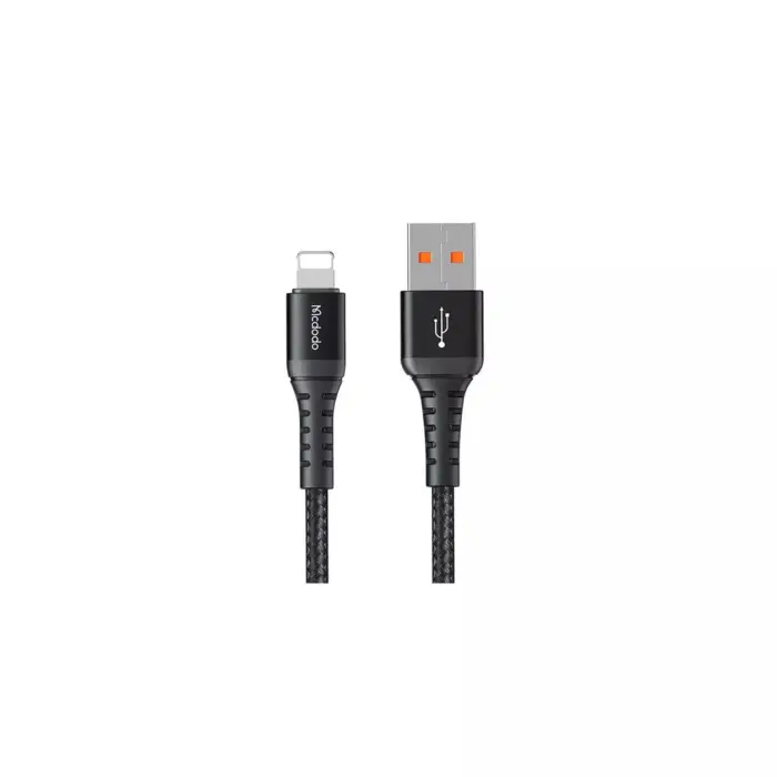 كابل شحن وبيانات مكدودو 1 متر للآيفون - أسود | Signals Electronics كابل شحن وبيانات مكدودو 1 متر للآيفون - أسود