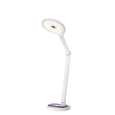 مصباح مكتبي ذكي من موماكس مع شاحن لاسلكي بقوة 10 وات - أبيض