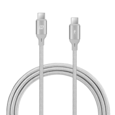 كابل شحن موماكس يو اس بي سي الى يو اس بي سي 100 وات 1.2 متر - اسود & فضي