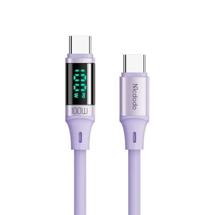 كابل مكدودو 100 وات من تايب سي إلى تايب سي جودة عالية | Signals Electronics كابل مكدودو 100 وات من تايب سي إلى تايب سي جودة عالية