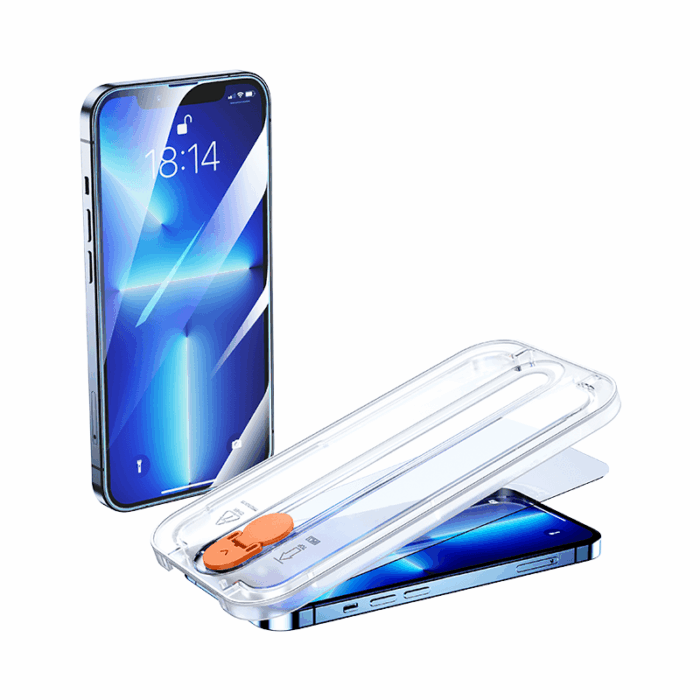 زجاج مقوى من جوي روم مع مجموعة التركيب لآيفون 13 برو ماكس 6.7 | Signals Electronics زجاج مقوى من جوي روم مع مجموعة التركيب لآيفون 13 برو ماكس 6.7