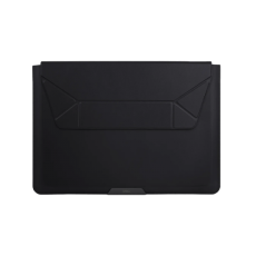 حقيبة كمبيوتر محمول يونيك اوسلو مع حامل قابل للطي مقاس 14 بوصة - أسود لامع