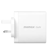 شاحن موماكس جان 140 وات سريع ثلاثي المخرجات - أبيض