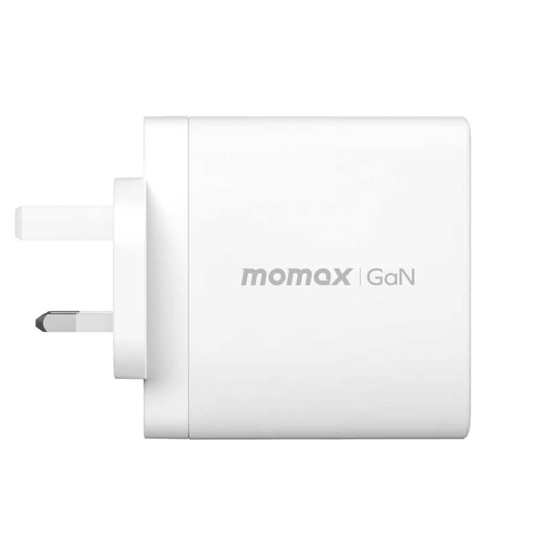 شاحن موماكس جان 140 وات سريع ثلاثي المخرجات - أبيض