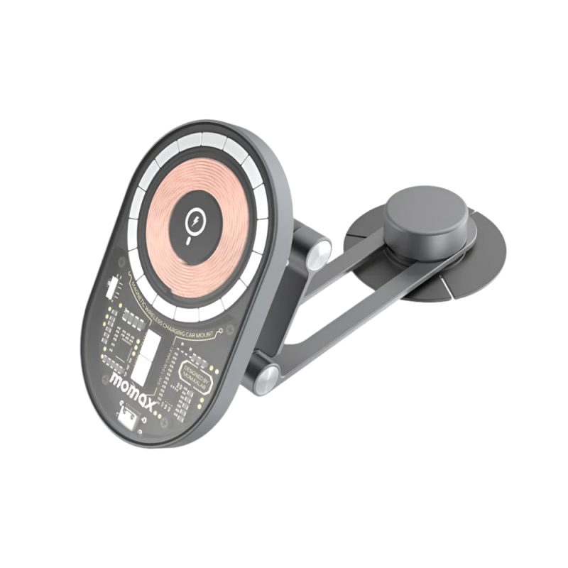 شاحن لاسلكي مغناطيسي موماكس 15 وات لسيارة تيسلا- رمادي | Signals Electronics شاحن لاسلكي مغناطيسي موماكس 15 وات لسيارة تيسلا- رمادي