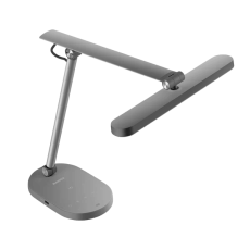 مصباح مكتبي موماكس مع شحن لاسلكي بقوة 15 وات - رمادي فضائي & أبيض