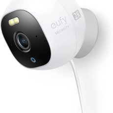 كاميرا المراقبة الخارحية من أنكر مع كشاف - أبيض