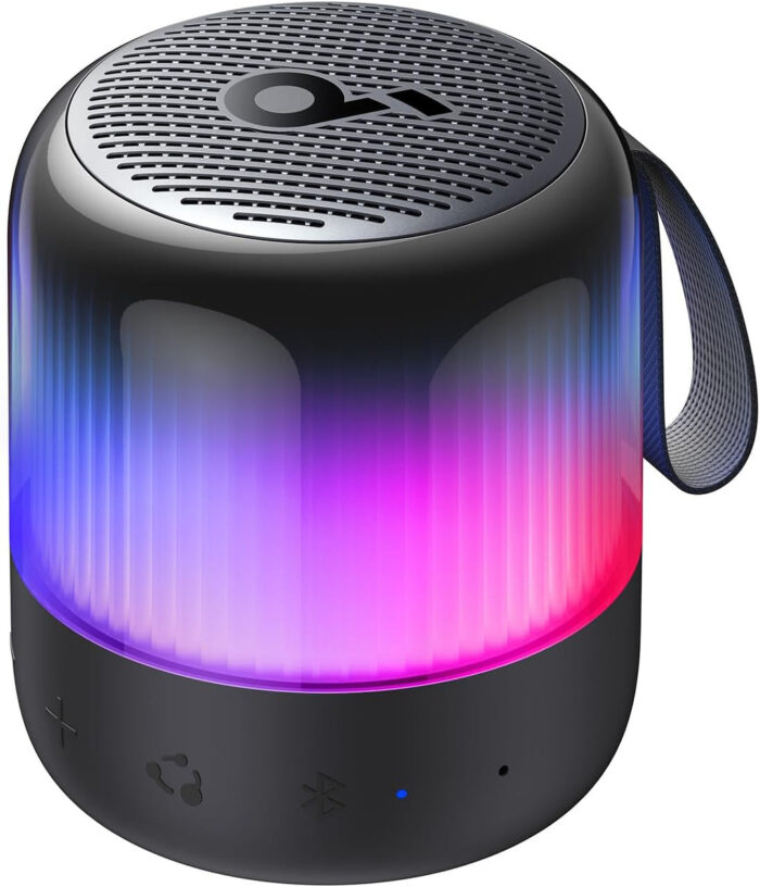 مكبر صوت أنكر المحمول بتقنية البلوتوث مع عروض ضوئية - أسود | Signals Electronics مكبر صوت أنكر المحمول بتقنية البلوتوث مع عروض ضوئية - أسود
