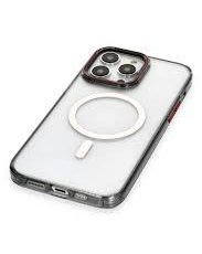 غطاء خلفي شفاف مع حامل حلقي من جوي روم -أسود & رمادي