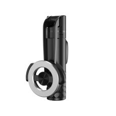 عصا سيلفي مغناطيسية من دبليو اي دبليو يو خفيفة الوزن ومتعددة الاستخدامات - أسود