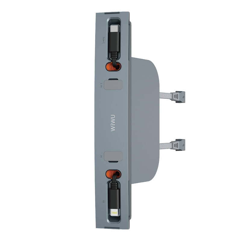 محطة الشحن الذكية في السيارة من ويوو متوافقة مع توصيلات تيسلا وتأتي بمنافذ Type-C وLightning وUsb-A، مع قدرة شحن تبلغ 60 واط. | Signals Electronics محطة الشحن الذكية في السيارة من ويوو متوافقة مع توصيلات تيسلا وتأتي بمنافذ Type-C وLightning وUSB-A، مع قدرة شحن تبلغ 60 واط.