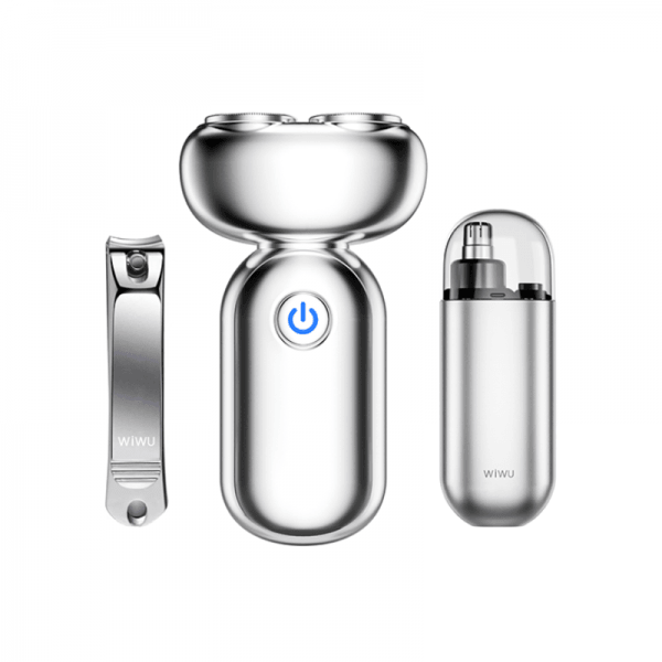 مجموعة ماكينة الحلاقة الكهربائية للرجال من ويوو - فضية | Signals Electronics مجموعة ماكينة الحلاقة الكهربائية للرجال من ويوو - فضية