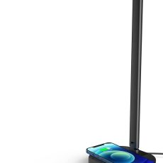 مصباح مكتبي ليد من موماكس مع شاحن لاسلكي ذكي - أسود