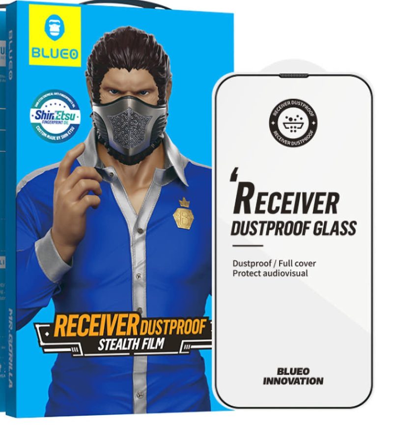 زجاج بلوو الكبير المحدد ذو حافة محدبة ومانع للغبار اتش دي - أسود