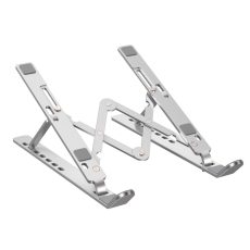 حامل كمبيوتر محمول قابل للتعديل من الألومنيوم من يسيدو - فضي