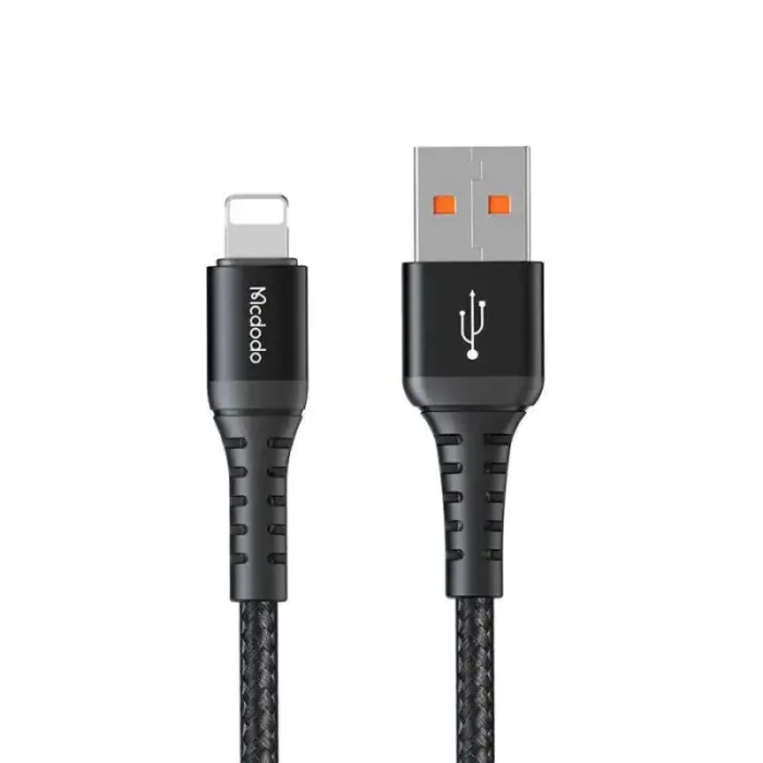 كابل شاحن بيانات مكدودو يو إس بي لايتينج 18 وات وشحن سريع 3 متر - أسود | Signals Electronics كابل شاحن بيانات مكدودو يو إس بي لايتينج 18 وات وشحن سريع 3 متر - أسود