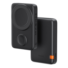 بنك طاقة لاسلكي مغناطيسي 2 في 1 من مكدودو 20 وات 10000 مللي أمبير - أسود