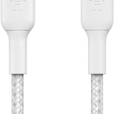 كابل بيلكن المضفر يو إس بي سي إلى لايتينج بطول 2 متر - أبيض