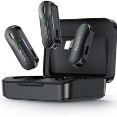 ميكروفون لافاليير لاسلكي 2 في 1 من YESIDO KR16 مزود بمنفذ Lightning