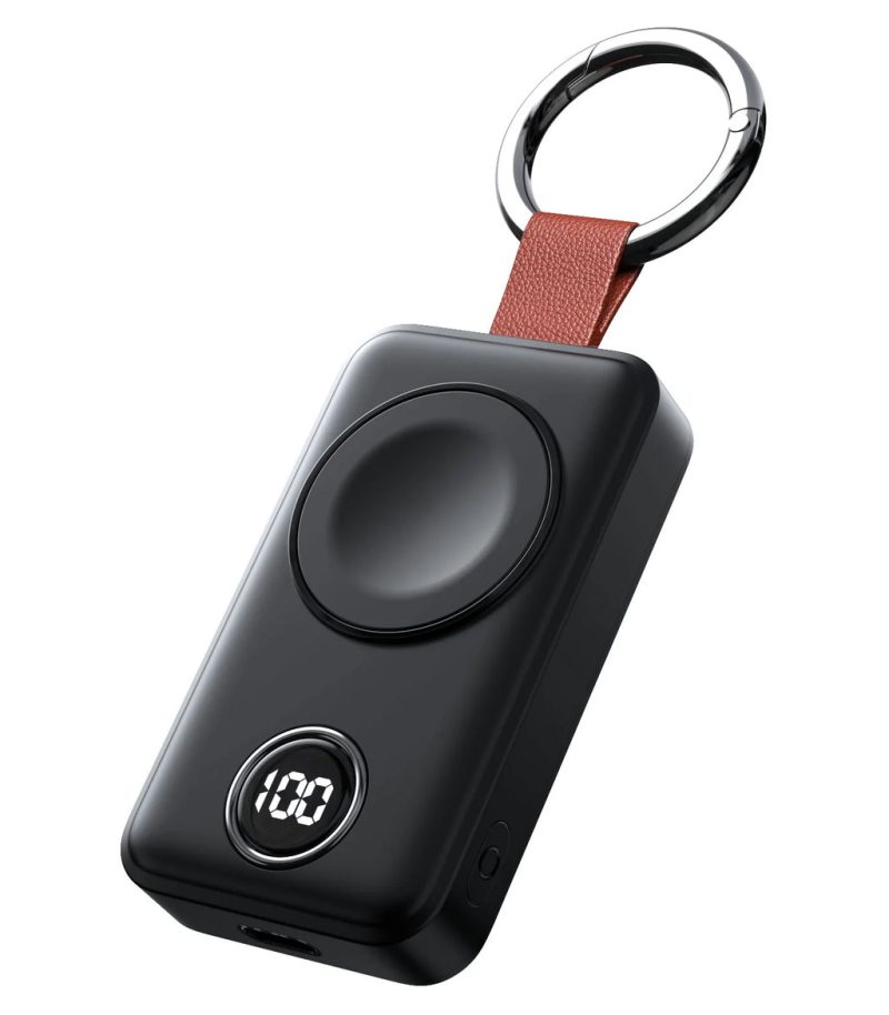 باور بانك لاسلكي من جوي روم 2000 مللي أمبير لشحن ساعة ابل - أسود &Amp; وردي | Signals Electronics باور بانك لاسلكي من جوي روم 2000 مللي أمبير لشحن ساعة ابل - أسود & وردي