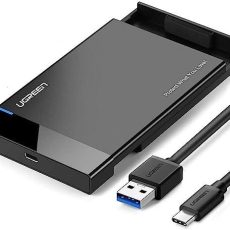علبة محرك أقراص صلبة يوجرين 2.5 بوصة مع كابل USB 3.0 مدمج