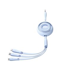 كابل شحن قابل للسحب 3 في 1 متعدد الاستخدامات جوي روم 1 متر