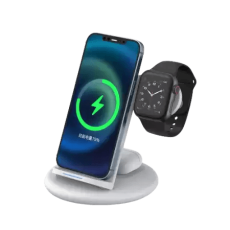شاحن لاسلكي وحامل هاتف باور أير 3 في 1 من ويوو
